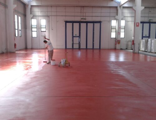 Resina per capannone industriale all’acqua
