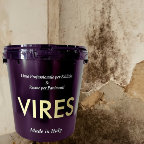 muro con muffa e latta nera vires edilizia