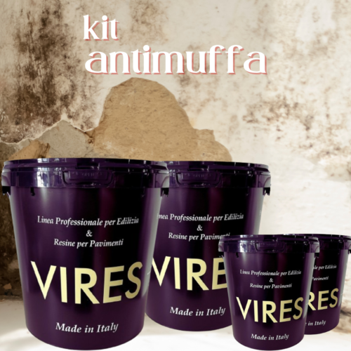 muro con muffa e latte prodotti anti muffa vires