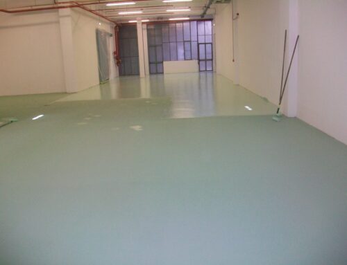 Pavimentazione e stuccatura in resina